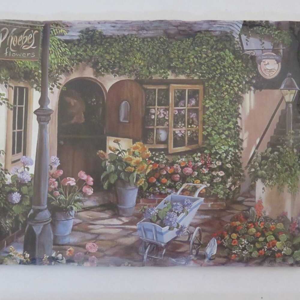 Decoupage Layered Framed Picture Phoebe's Flowers (K430)